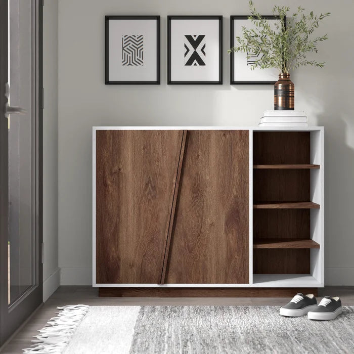 16 Pair Shoe Storage Cabinet Wide Tabletop for Additional Crafted from div class aod buynow div Inhomelivings