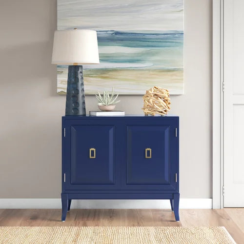 Navy store accent cabinet