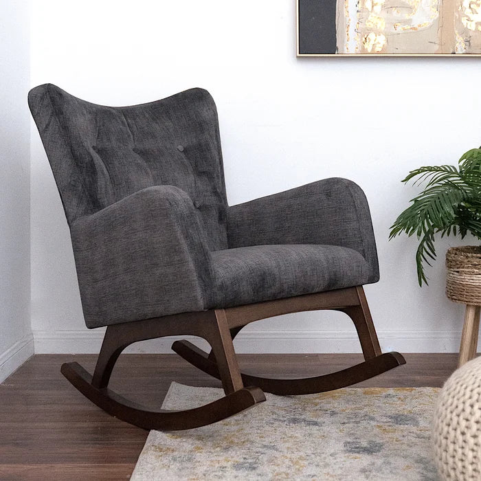 Blue velvet 2025 rocking chair