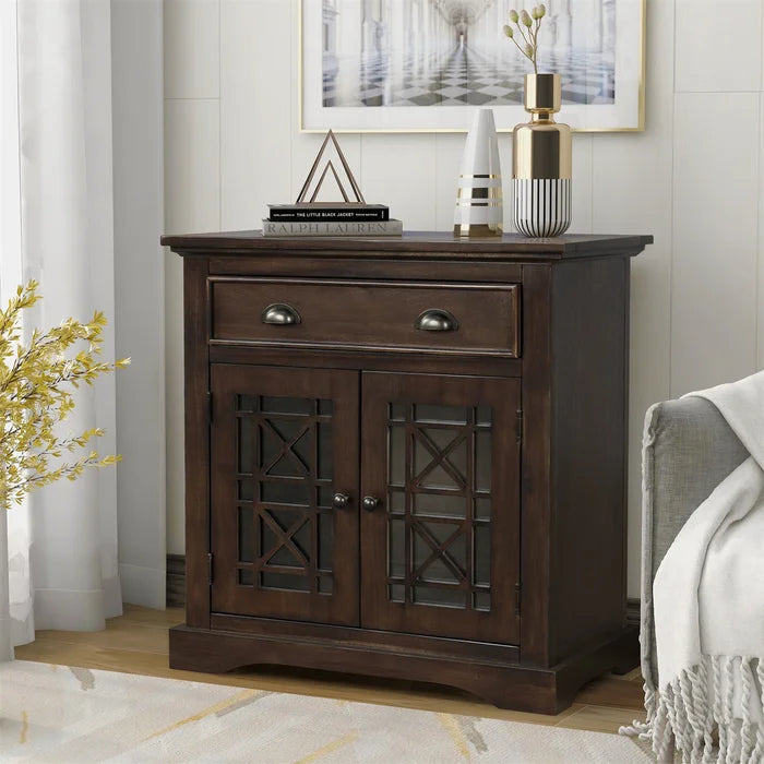 Brown cheap accent cabinet