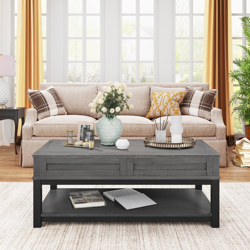 Aguila Solid Wood Lift Top Coffee Table with Storage