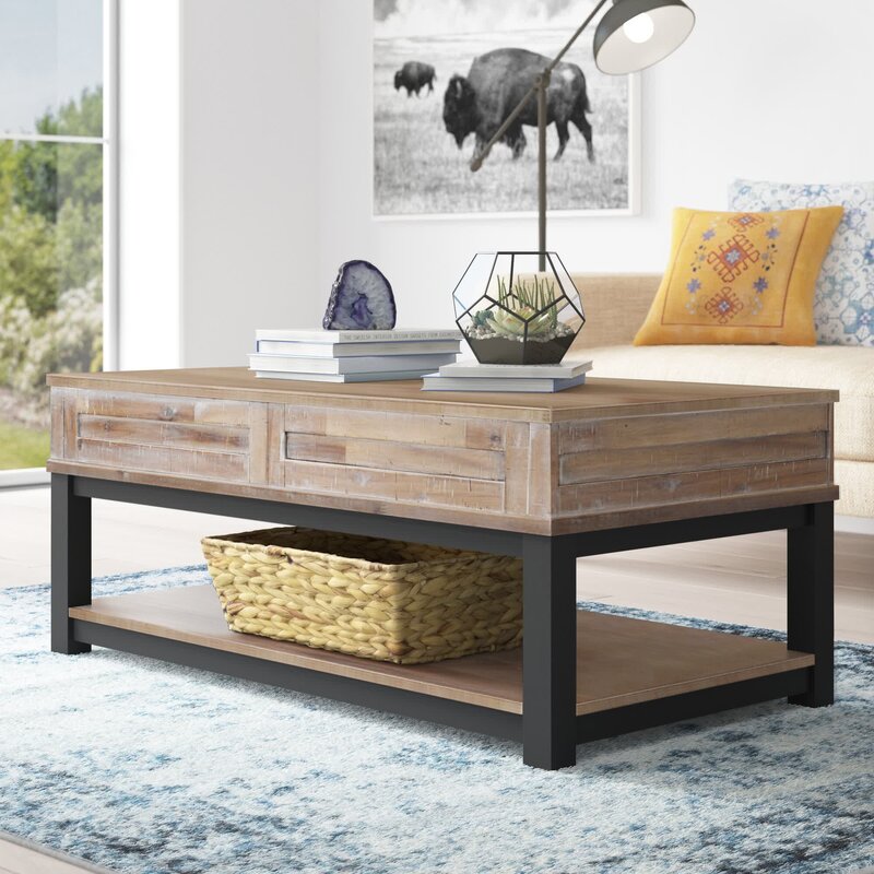 Large solid shop coffee table