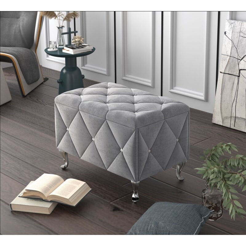 Throggs upholstered flip top sales storage bench