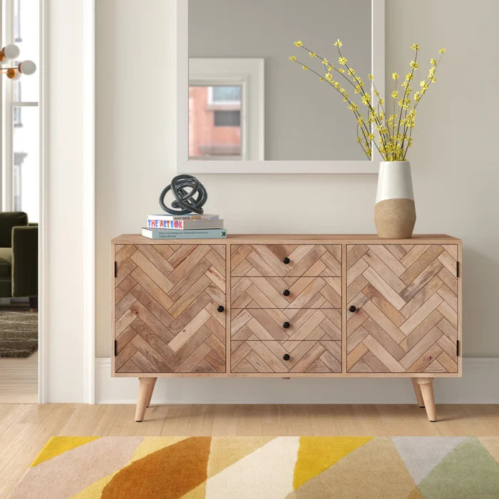 Mango wood accent 2024 cabinet