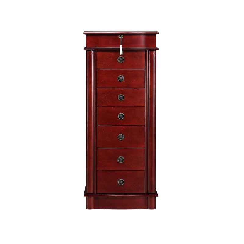 Large standing jewelry chest top