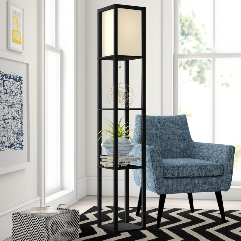 Grey column floor lamp on sale