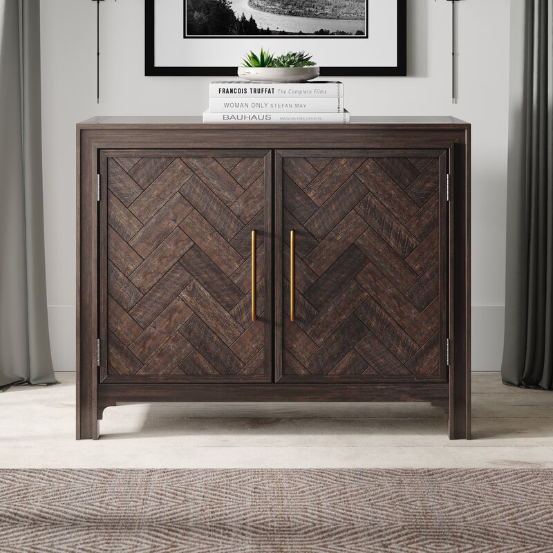 Dark brown accent cabinet sale