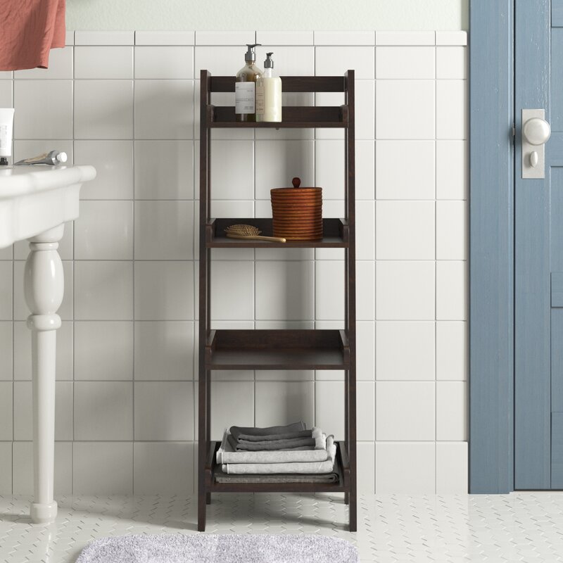 Free standing bathroom shop shelves