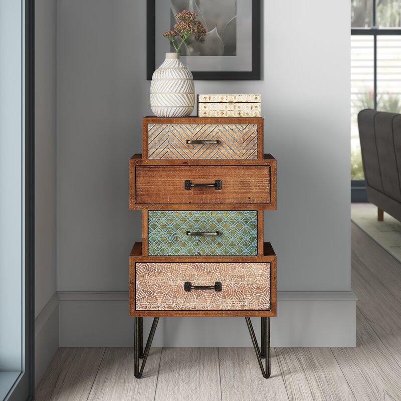 4 drawer end clearance table
