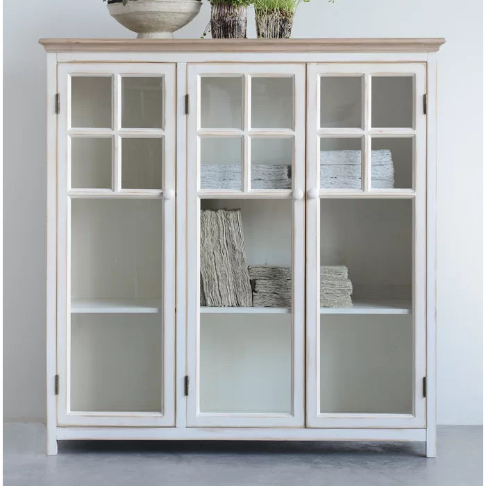 Glass accent cabinet sale