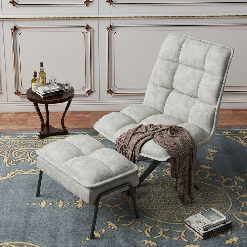 Comfortable chair store with ottoman