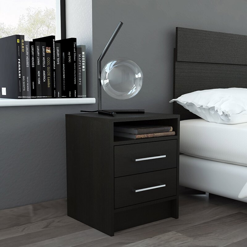 Big shop black nightstand