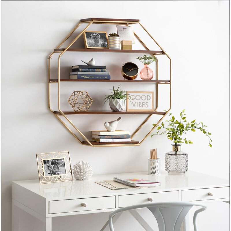 Octagon on sale wall shelf