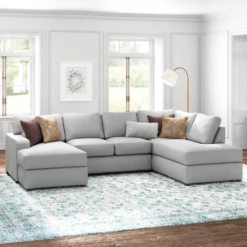 Wide sofa top with chaise