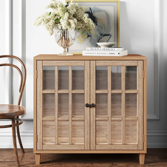Light wood accent cabinet sale