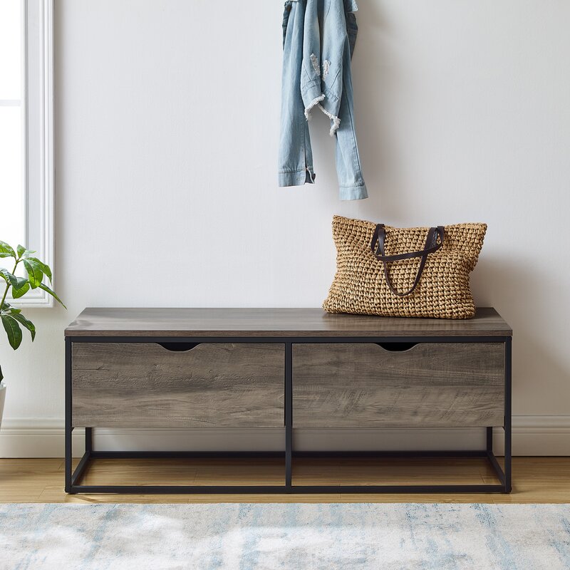 Storage bench online with drawers