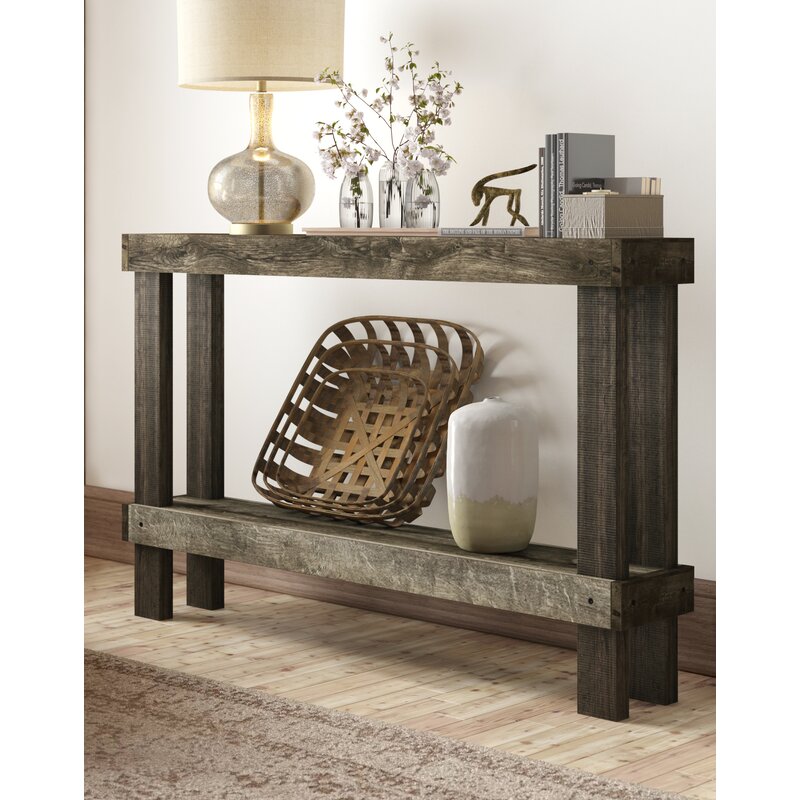 Dunlap solid wood console table new arrivals