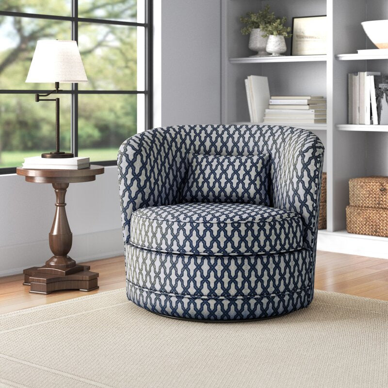 Earle swivel shop barrel chair