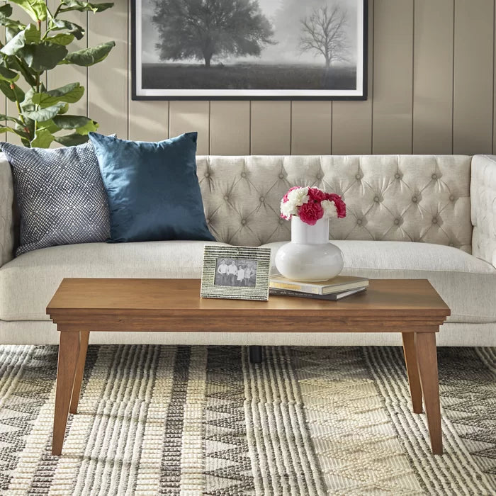 Narron solid sales wood coffee table