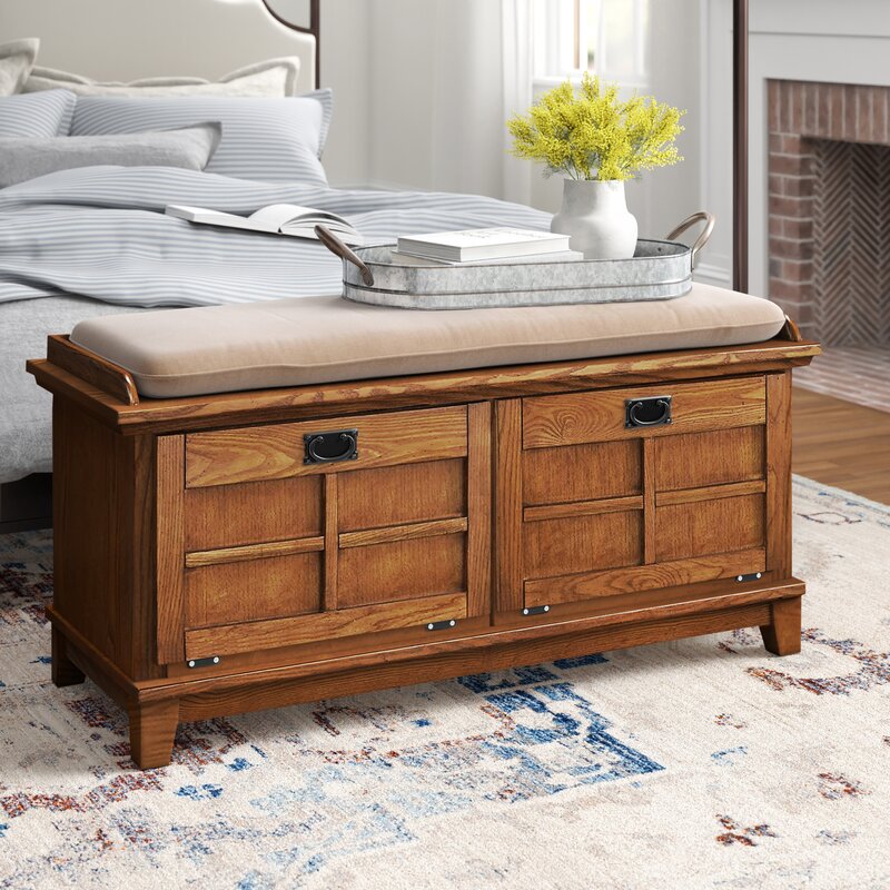 Cabinet storage sales bench