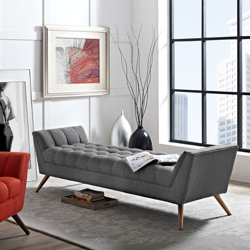 Fiske Upholstered Bench Artfully Designed Collection