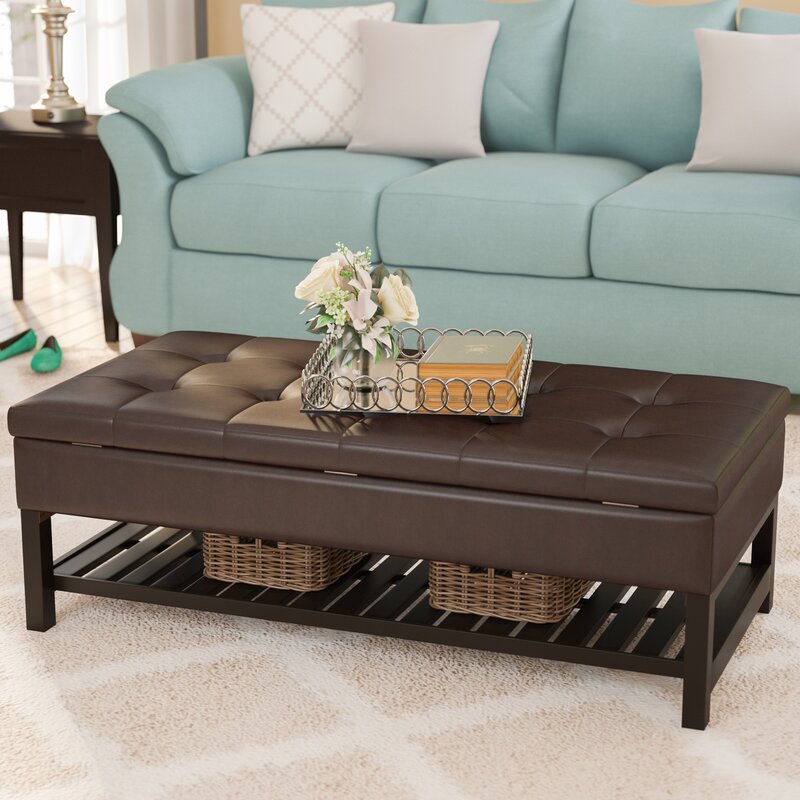 50 tufted store rectangle storage ottoman