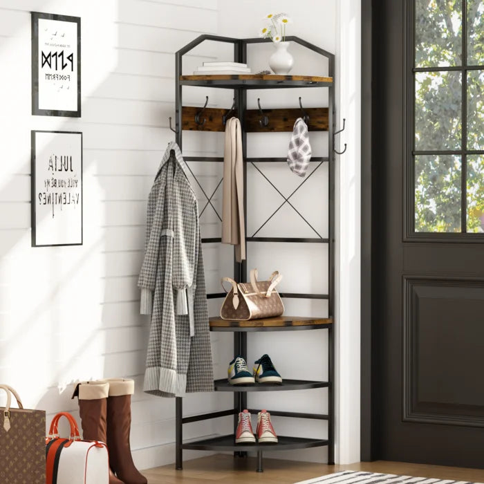 Garate 17.7 Wide Hall Tree with Shoe Storage Flexible and Multifunct div class aod buynow div Inhomelivings