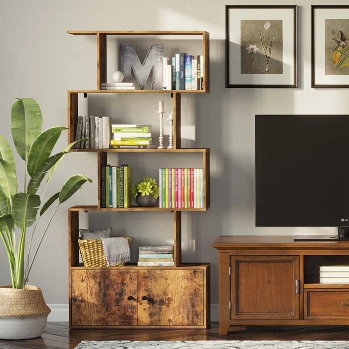 Mid century online geometric bookcase