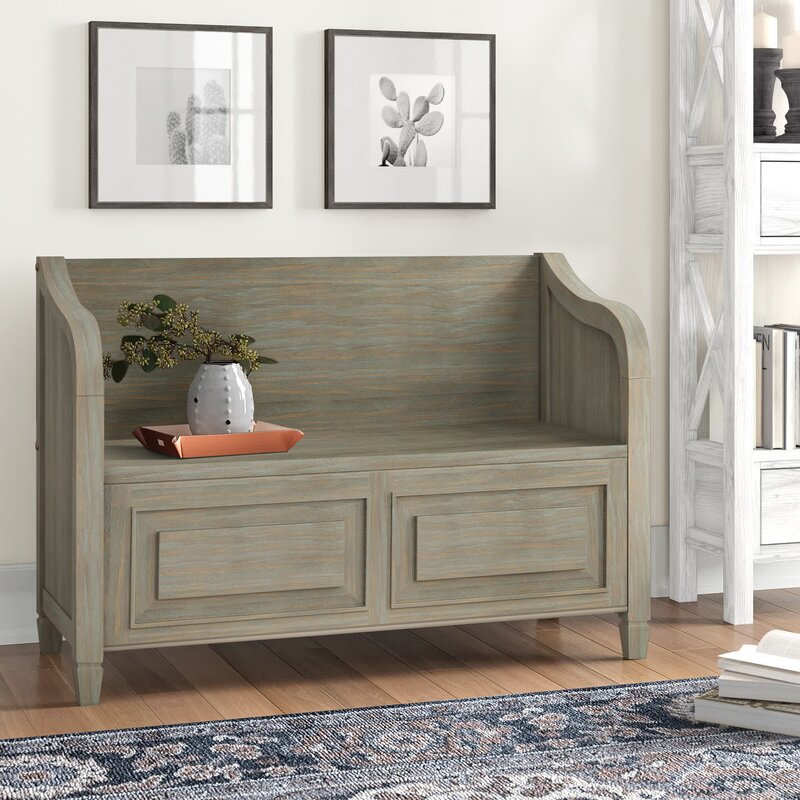 Flip top sales entryway storage bench