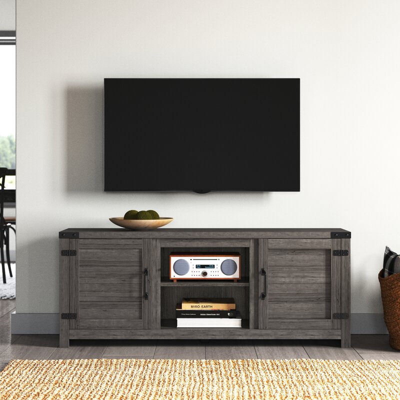 Guadalupe tv hotsell stand with fireplace