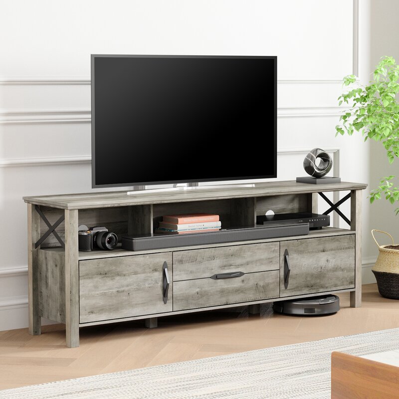 White oak 2025 rustic tv stand