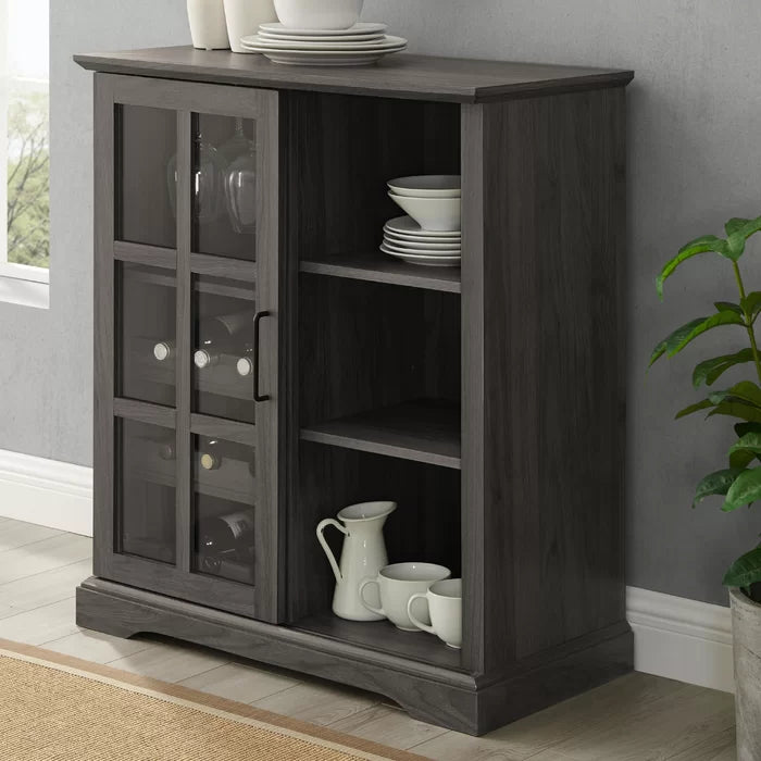 Hartwick sliding glass door bar with wine 2025 storage