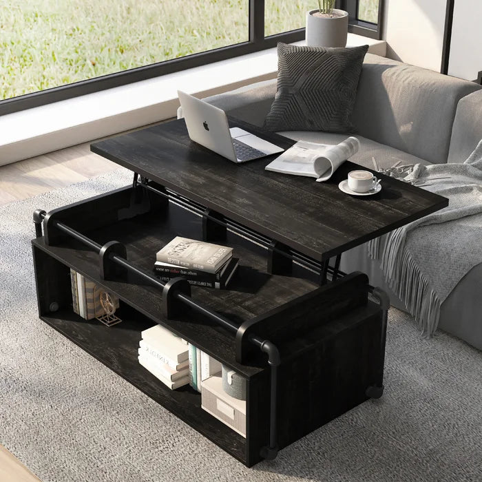 Black lift top coffee on sale table