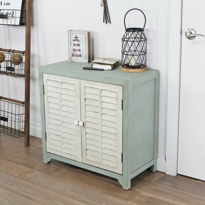 Coastal shop accent cabinet