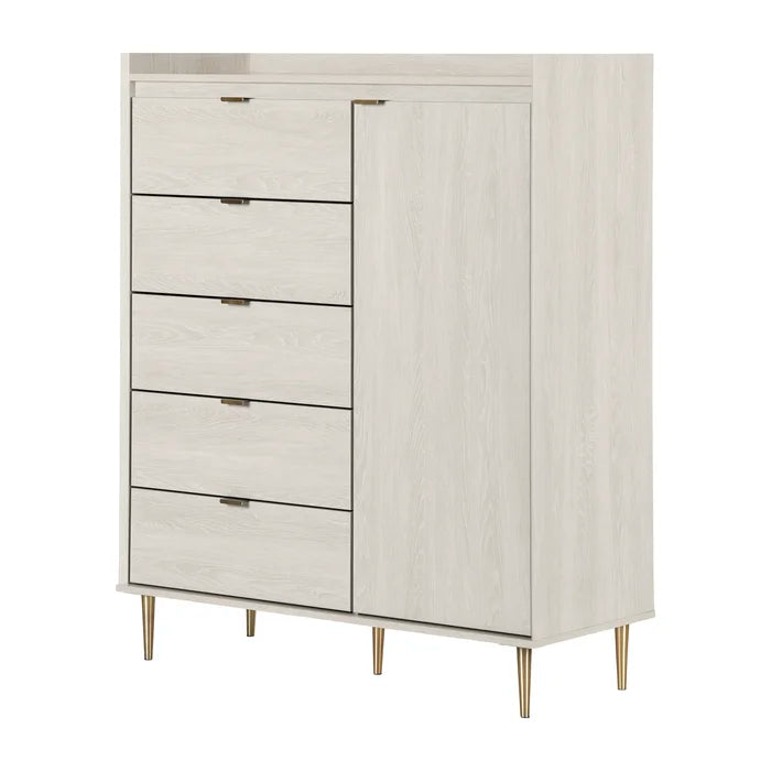 5 drawer store combo dresser