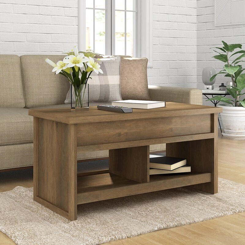 Tilden end shop table with storage