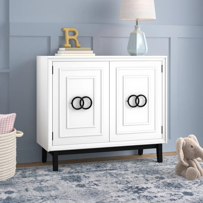 Bright White Middle Village 32 Tall 2 Door Accent Cabinet Perfect Organize