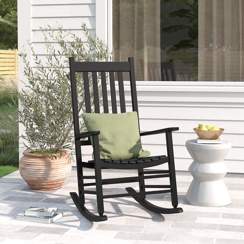 Black patio rocking chairs deals