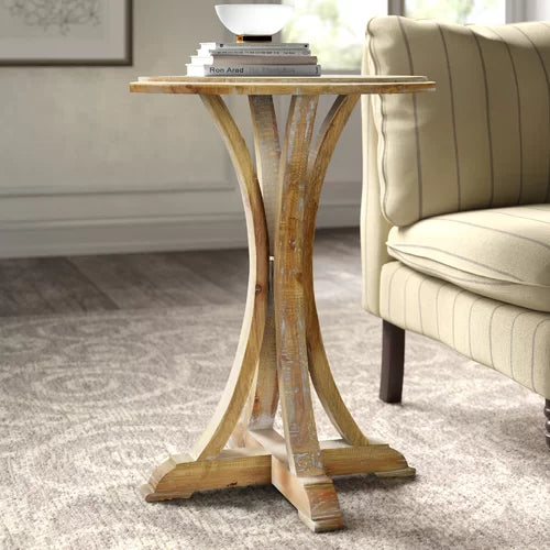 Tall pedestal online end table