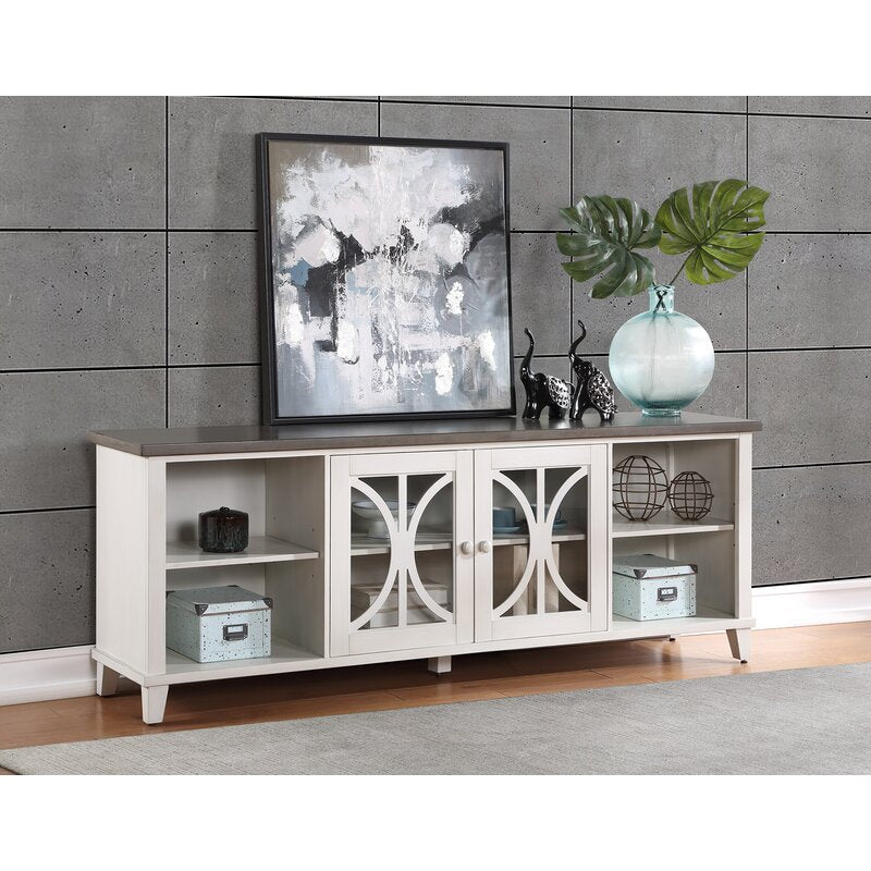 Cream white tv stand discount