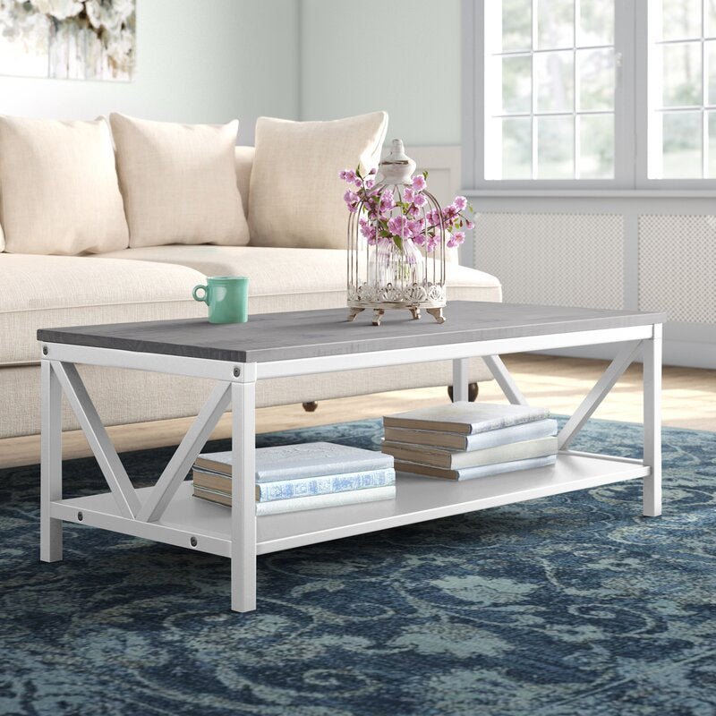 Kinsella solid wood 4 sales legs 1 table with storage