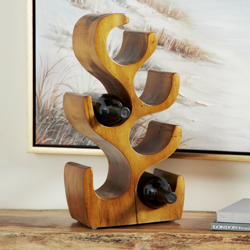 Rustic tabletop wine rack clearance