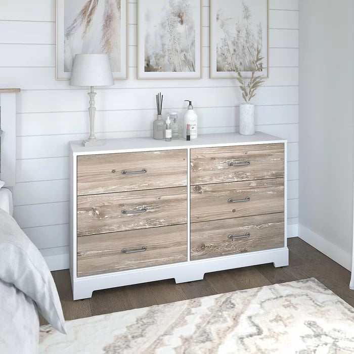 River brook 6 shop drawer double dresser