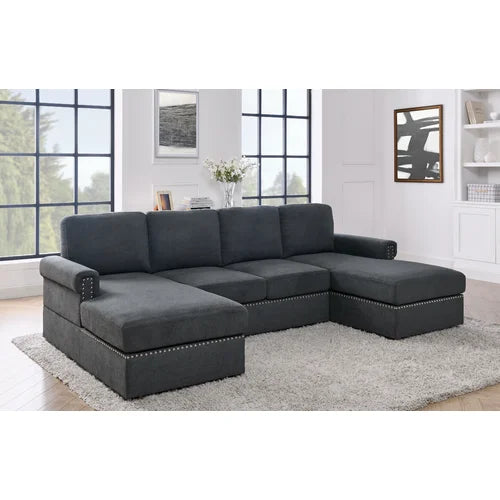 Wide symmetrical best sale modular sectional