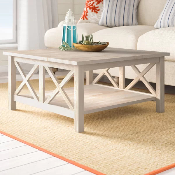 Westhoff solid wood coffee hot sale table with storage