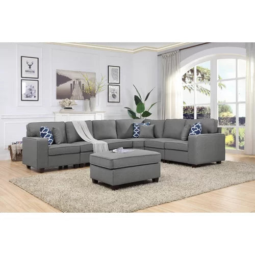 Modular corner hot sale sectional with ottoman
