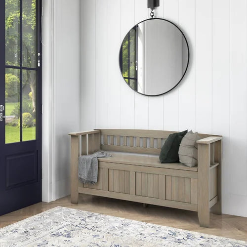 Solid Wood Flip Top Storage Bench Functional Stylish And Durable Bench