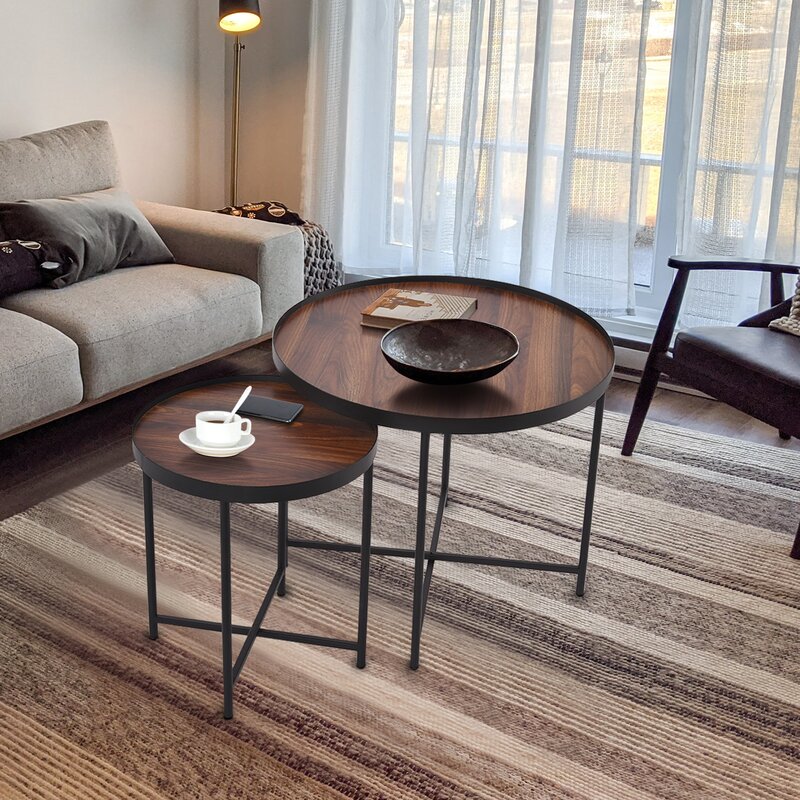 Modern nesting hot sale side tables