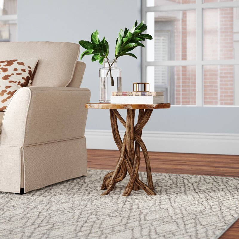 Tall corner table for living room discount