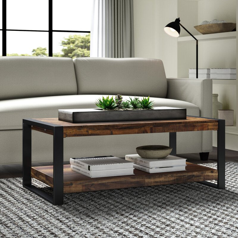 Telfair sled coffee table with storage hotsell